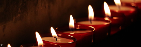 brennende Kerzen